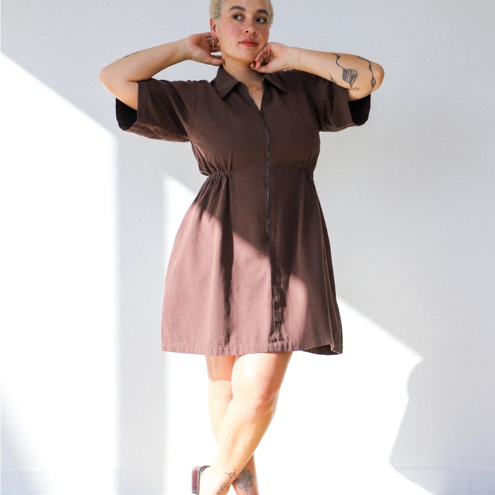 Noble Chocolate Utility Dress